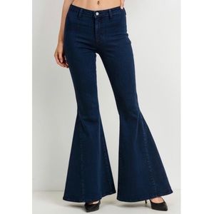 Dark wash Bell Bottom Denim Jeans
